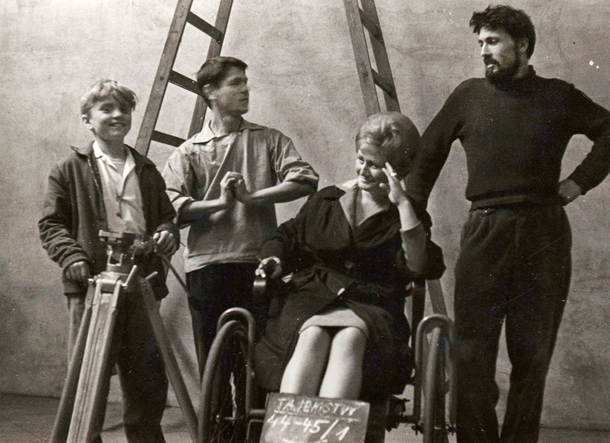 Lubor Dohnal při natáčení studentského filmu