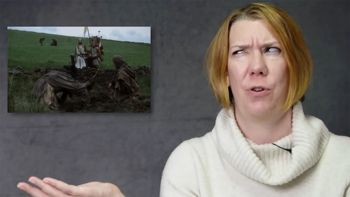 Epizoda „Medieval Historian Reacts to ‚Monty Python and the Holy Grail’“ YouTube kanálu History Hit, zdroj: YouTube