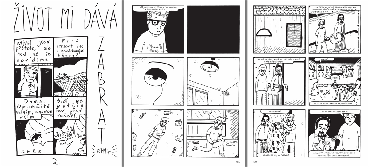 Tři z více než šesti stovek stran Smålandského temna