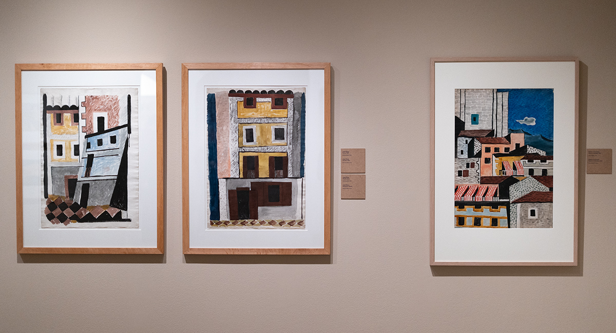 Pohled do výstavy Josef Šíma. Mezisvěty