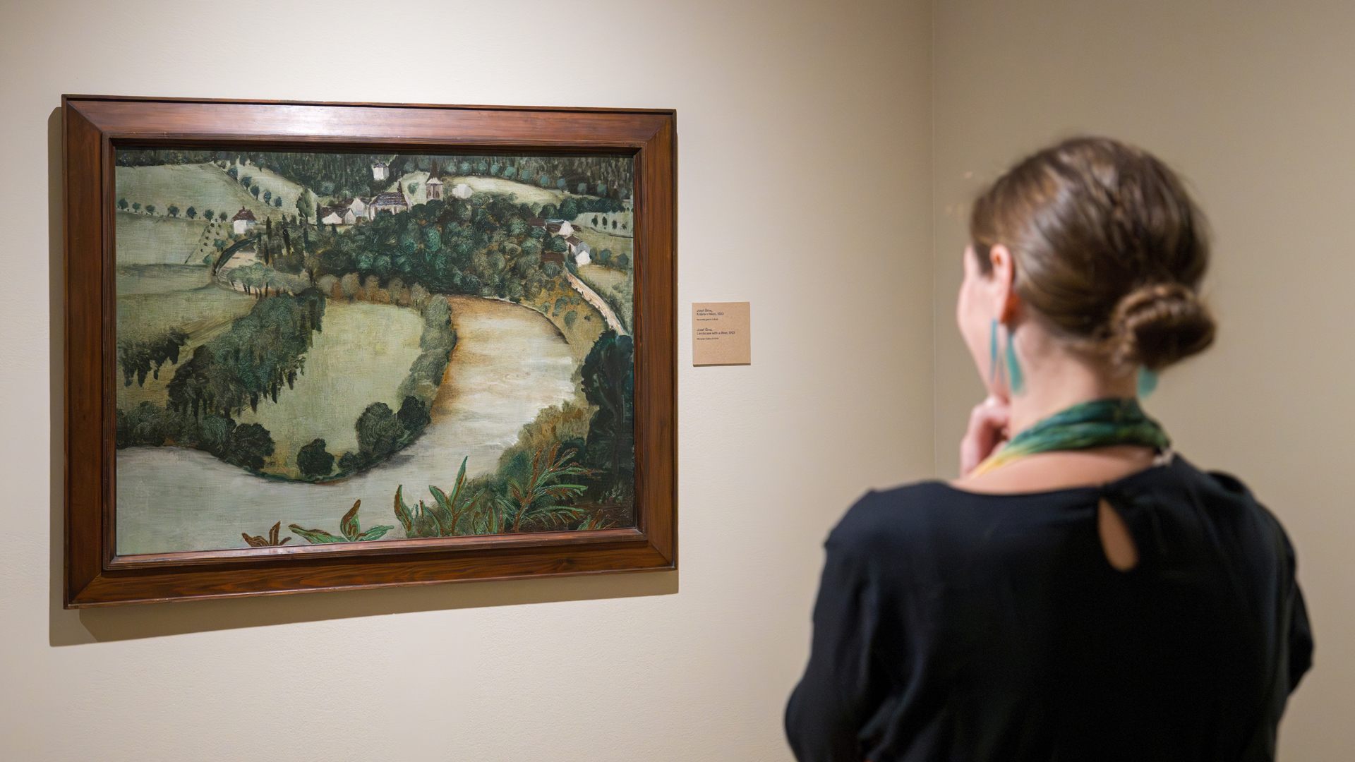 Pohled do výstavy Josef Šíma. Mezisvěty