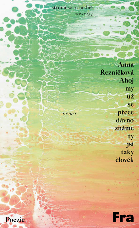 Přebal básnické sbírky Anny Řezníčkové