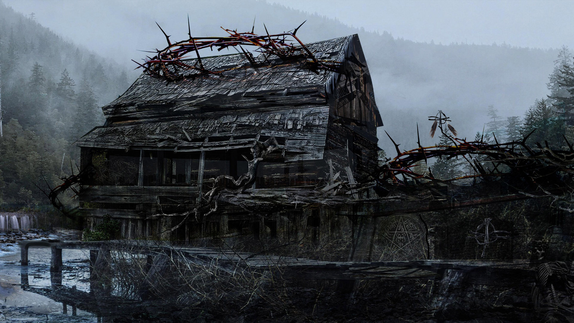 ilustrační snímek polorozbořeného domu