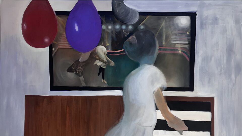 Z výstavy Domácí scéna Šárky Růžičkové Zadákové v pražské Galerii Václava Špály