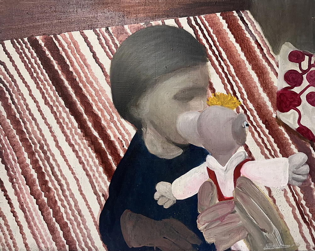 Z výstavy Domácí scéna Šárky Růžičkové Zadákové v pražské Galerii Václava Špály