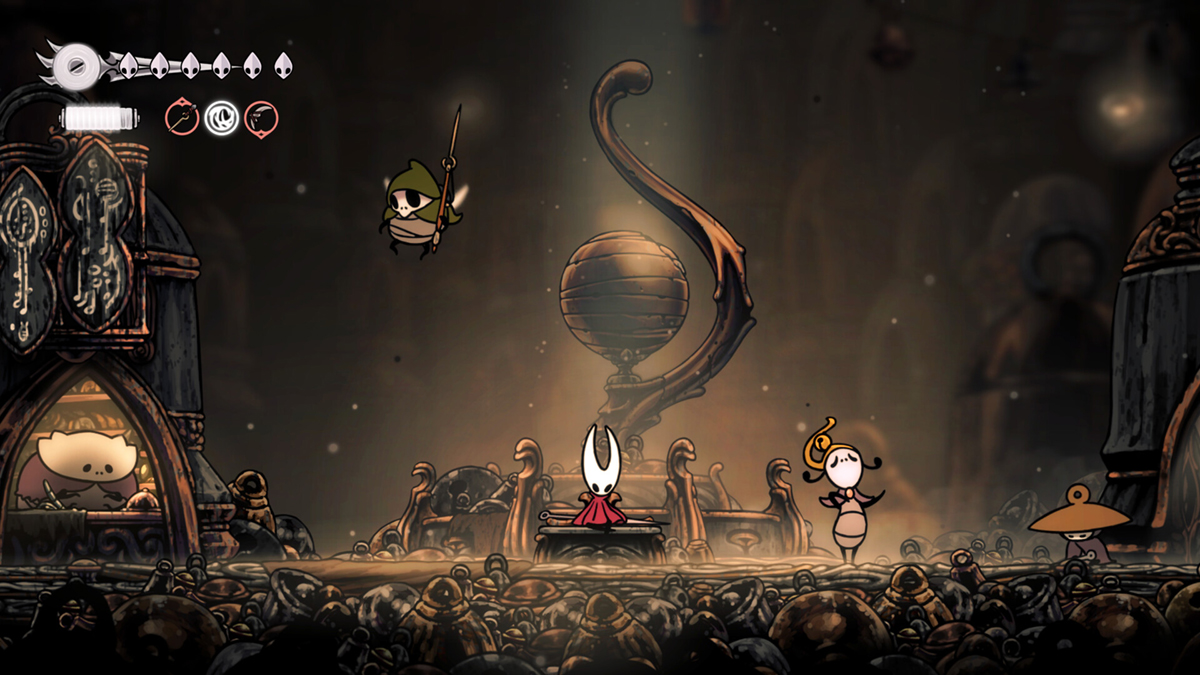 Screenshot ze hry Hollow Knight: Silksong