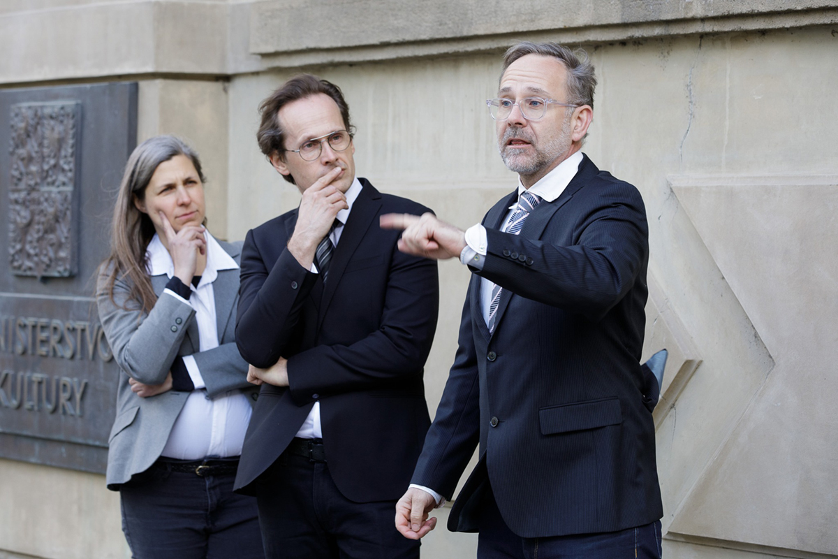 Herci Anna Hrnečková, Pavol Smolárik a Daniel Šváb ze souboru Boca Loca Lab 