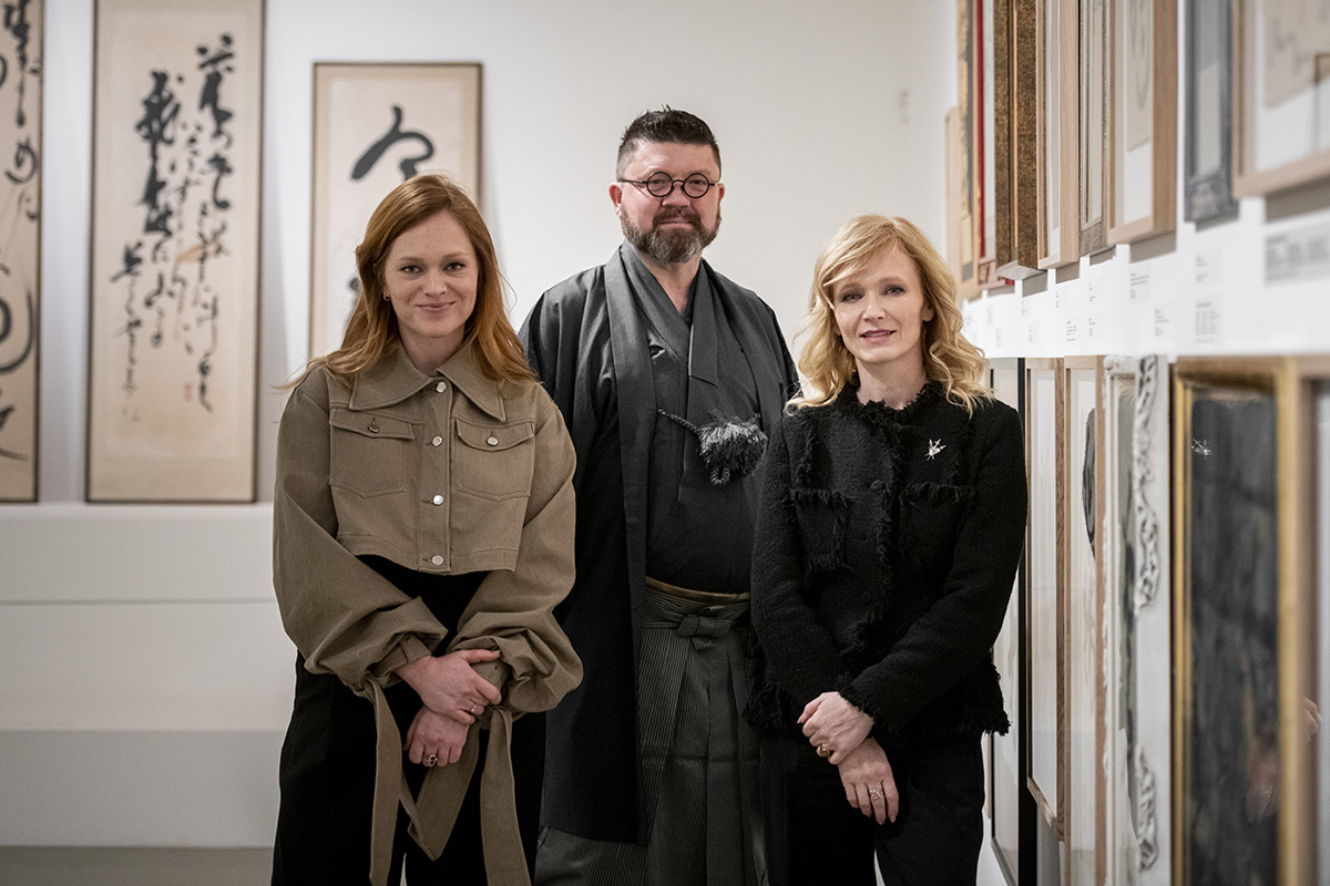 Kurátorský tým. Zleva: Ester Geislerová, Petr Holý, Anna Geislerová