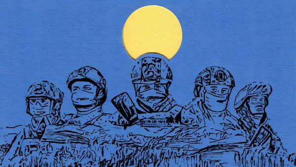 Detail z obálky knihy Radka Štěpánka Pluk Azov