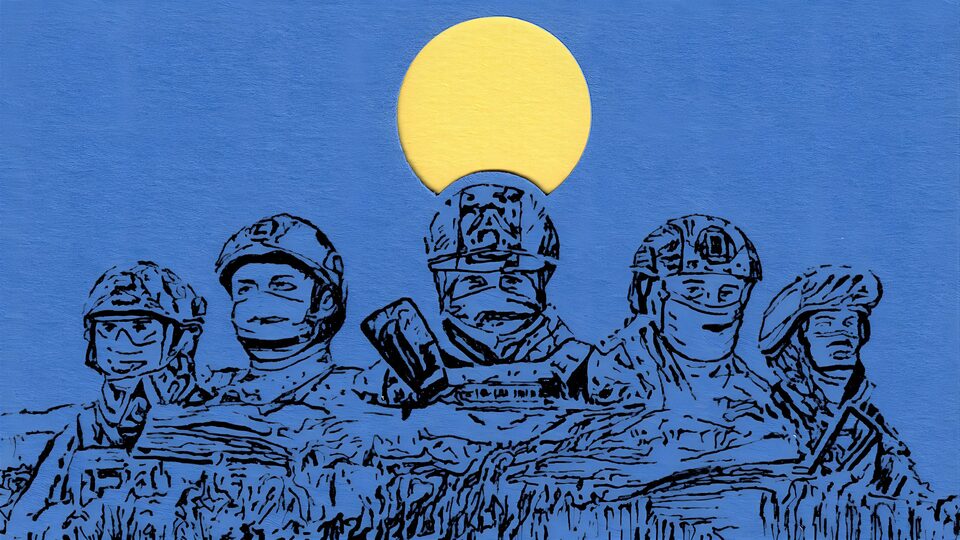 Detail z obálky knihy Radka Štěpánka Pluk Azov