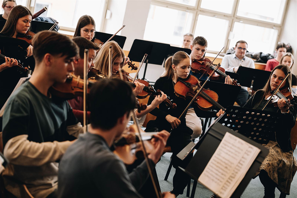 Zkouška na benefiční koncert