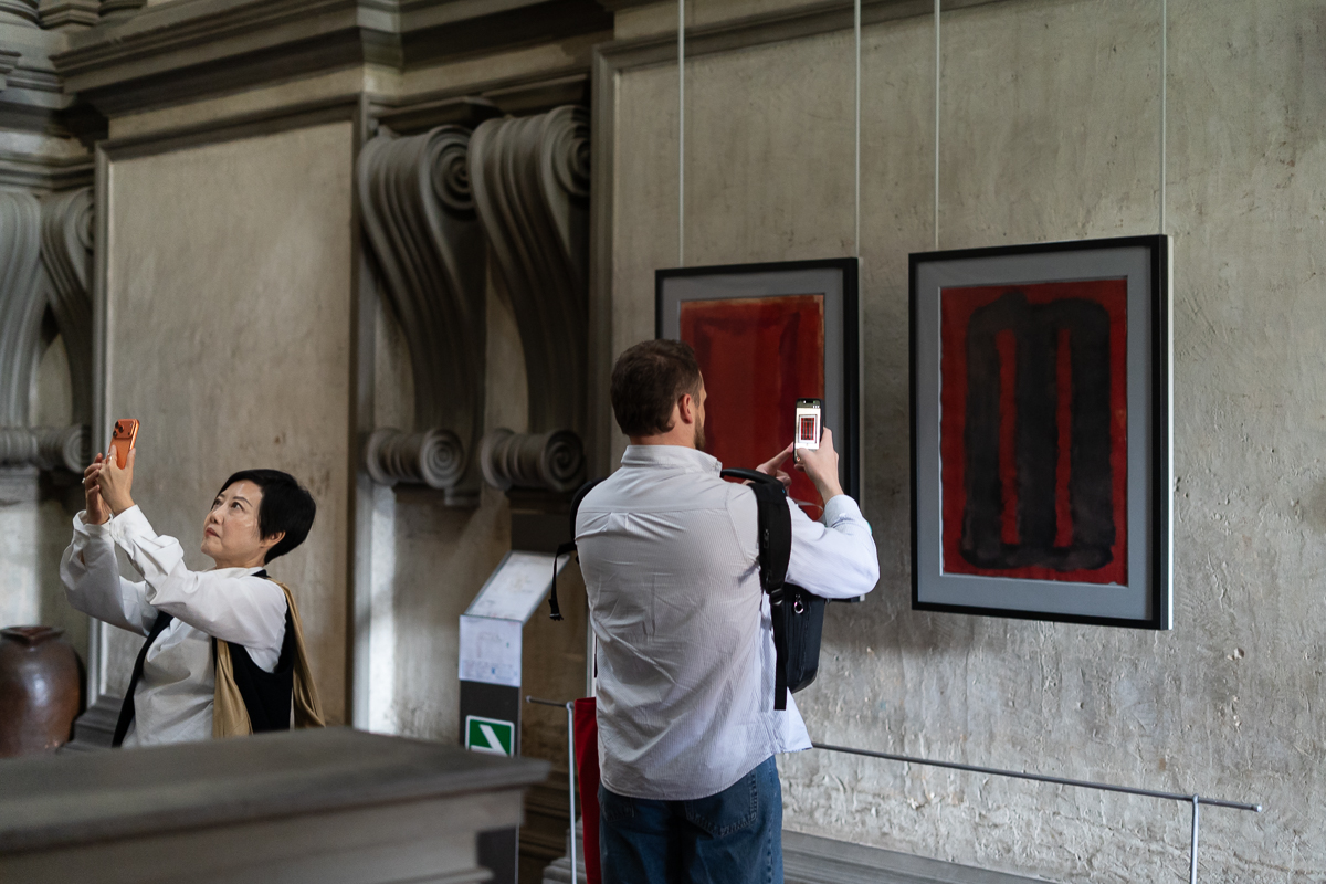 Přípravné skici pro Seagram Murals ve vestibulu medicejské knihovny,