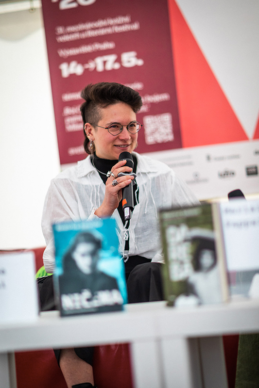 Spisovatelka Beatrice Salvioni na Světě knihy