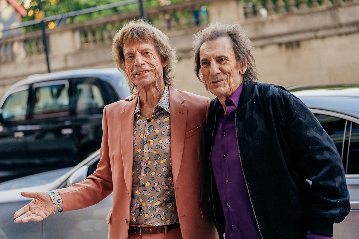 Mick Jagger a Ronnie Wood