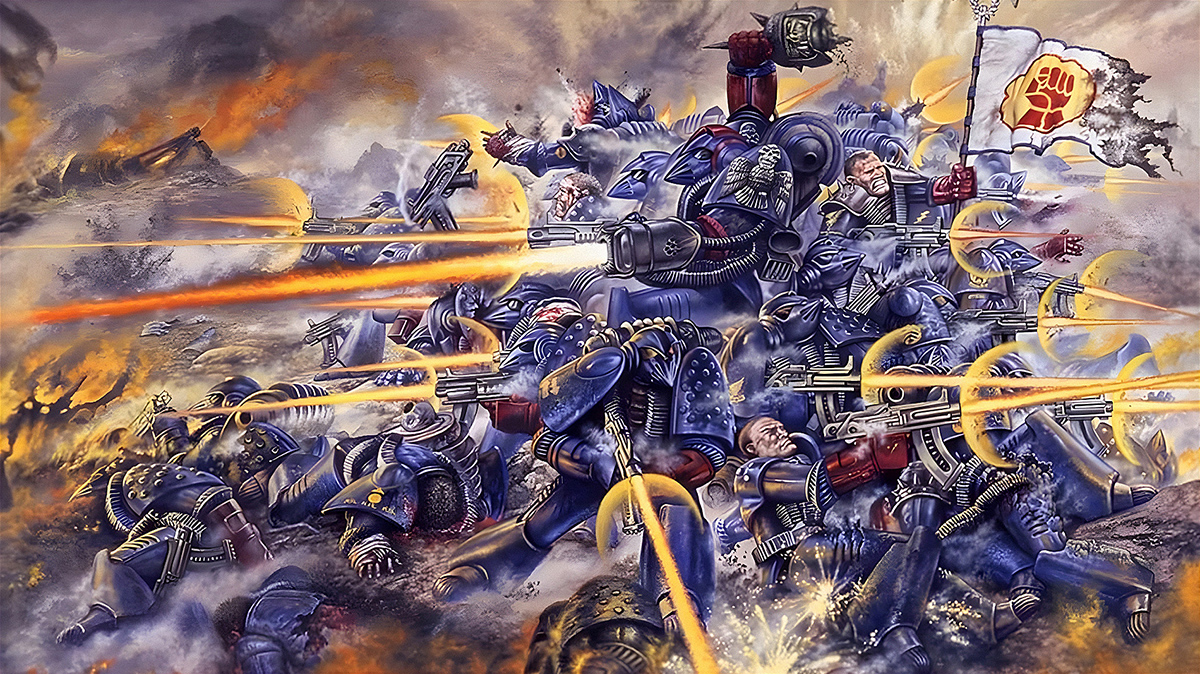 Obal první edice Warhammeru 40 000