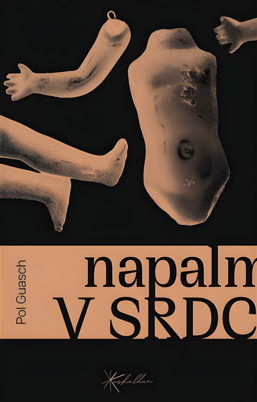 Přední strana obálky českého vydání Napalmu v srdci 